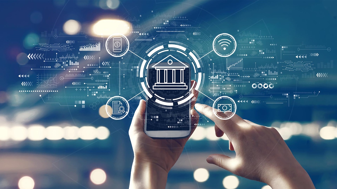 Online banking on mobile with digital images