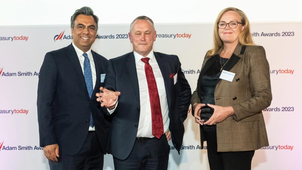 Photo of Kewal Kotecha, Peter Graham, Ricoh Europe Finance Plc and Cara Savas, HSBC.
