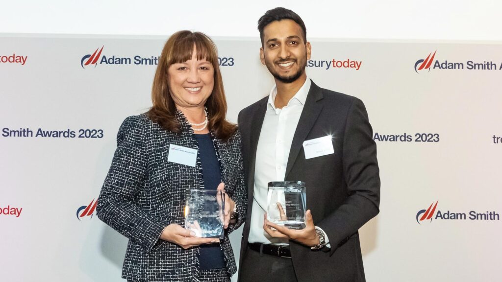 Photo of Catherine Portman, Palo Alto Networks and Shamil Solanki, ICD.