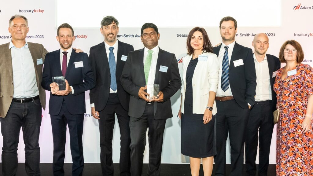 Photo of Henrik Fries, Ingka Group/IKEA, Adrian Schneider, Accenture, Guzman Chavert, Salinda de Zoysa, Zoya Sergeeva, Fiachra Farrell, Thomas Ryckebusch and An Alois Van Loo, Ingka Group/IKEA.