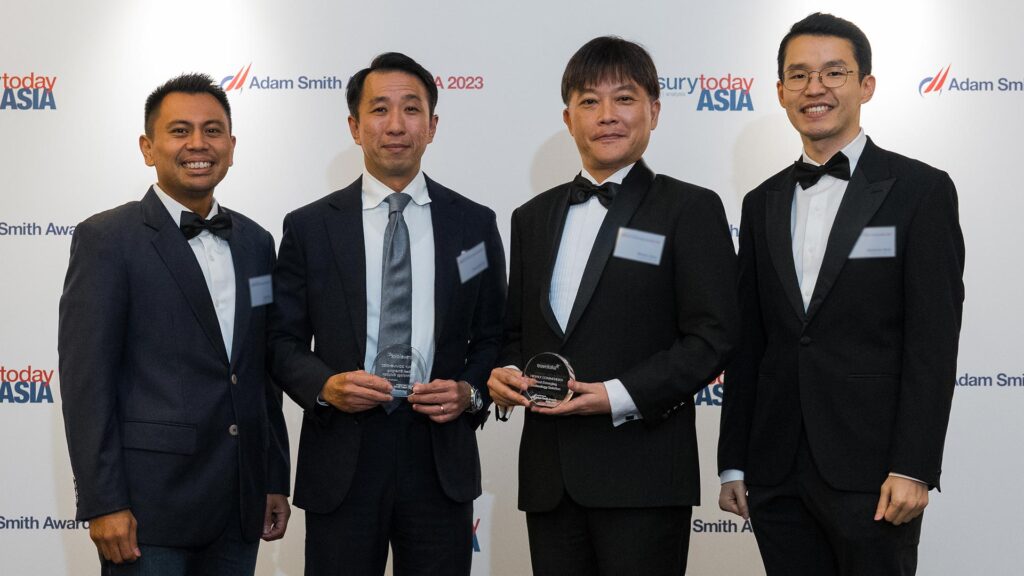 Photo of Askar Raza, Traveloka Pte Ltd, Chong Mun Kit, Citi, Masaru Yano and Christofer Rusli, Traveloka Pte Ltd.