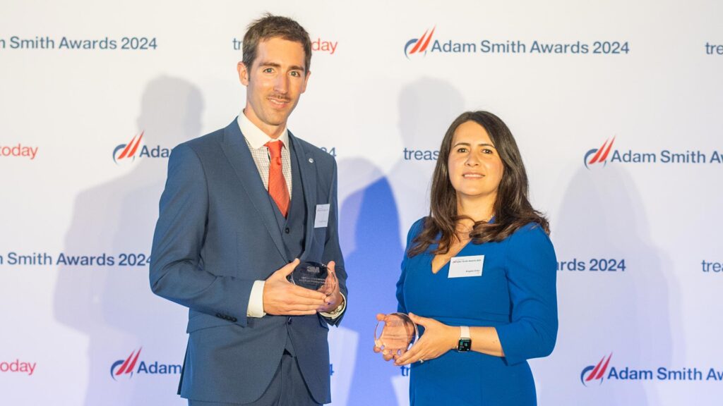 Photo of Enrique Fernandez, 3M and Angela Ortiz, Citi.