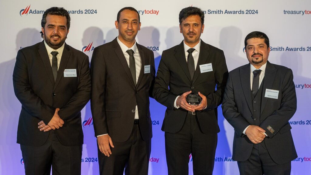 Photo of Abdulla Ahmed AlMulla, Marwan Ahmed Bayounis, Abdullah M AlBowilied and Abdulrhman Al-Fozan, Saudi Electricity Company.