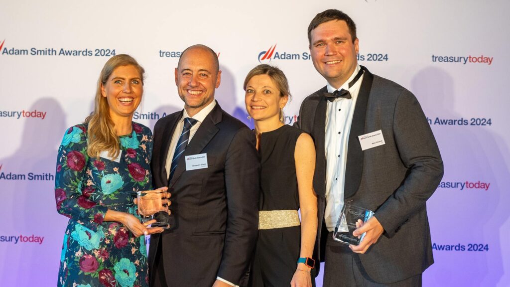 Photo of Micha Withoft, Alessandro Griselli and Paola Maggioni, Scorpio and Akim Kibalnik, Citi.