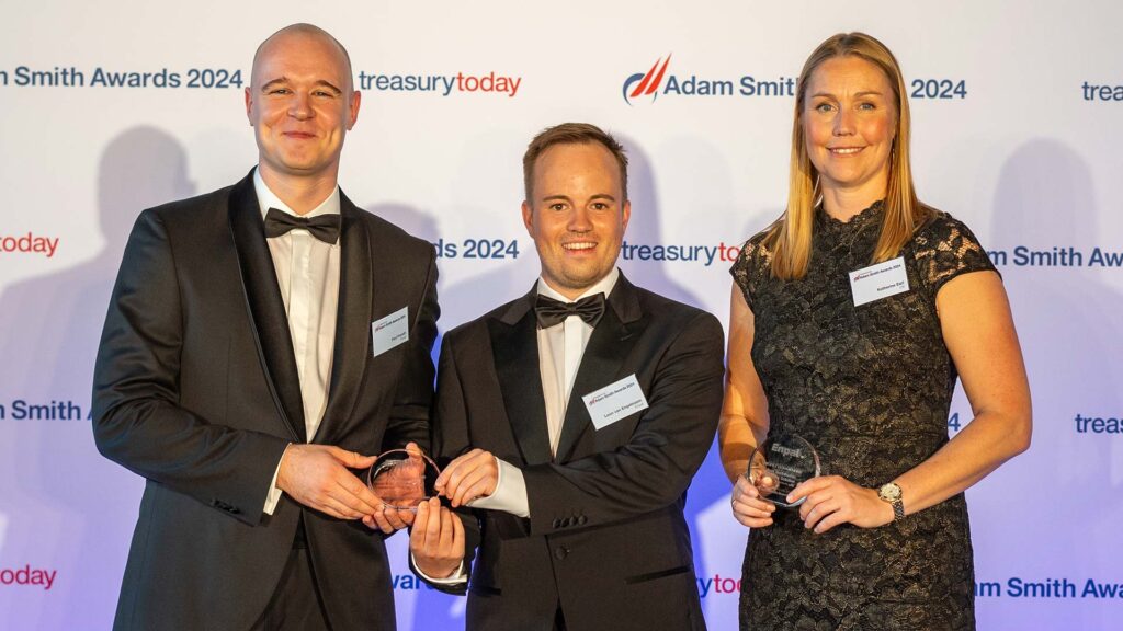 Photo of Paul Frorath and Leon von Engelmann, Enpal and Katherine Earl, Citi.