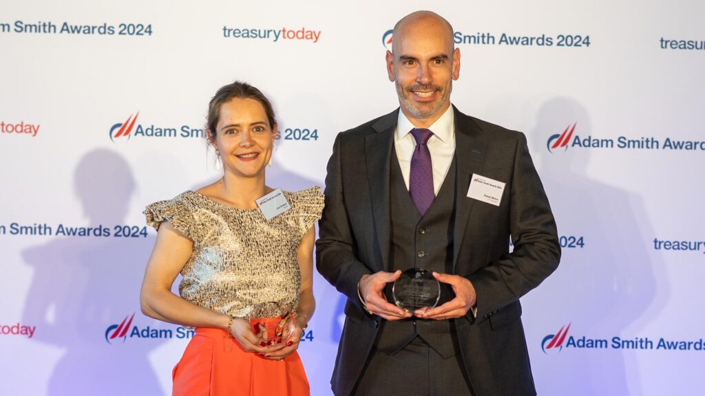 Photo of Léa Chotard, PayPal and Rafael Matos, J.P. Morgan.