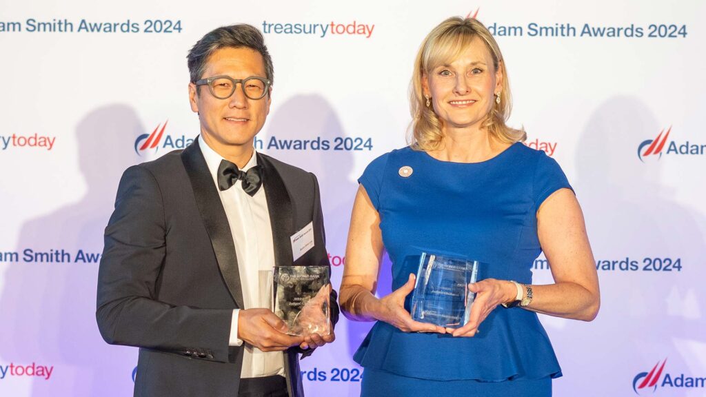 Photo of Dustin Ling, Citi, and Pam O’Connell, World Bank Group.