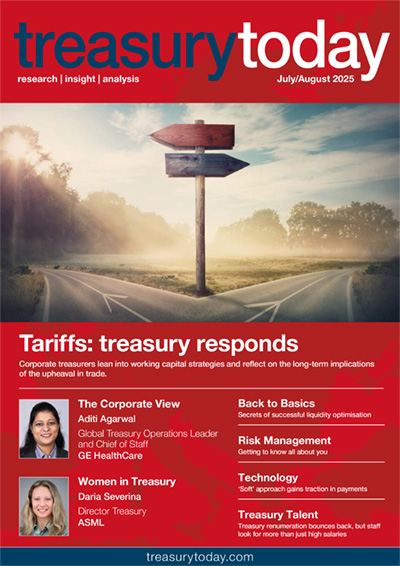 Treasury Today July/August 2025 magazine cover