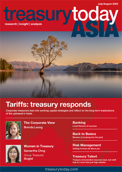 Treasury Today Asia July/August 2025 magazine cover